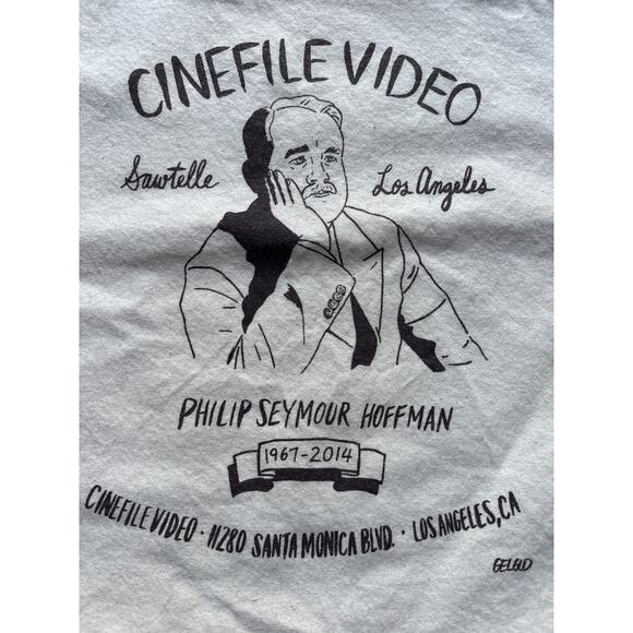 Philip Seymour Hoffman Tribute Canvas Tote Bag from Cinefile Video California - Picture 2 of 3